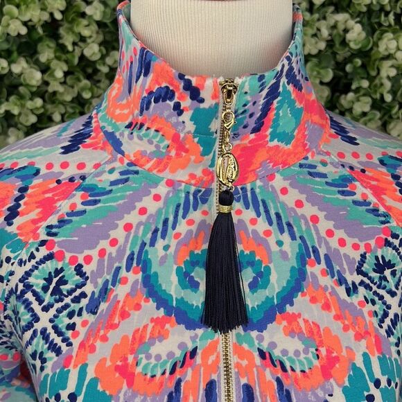 Lilly Pulitzer UPF 50+ Skipper Popover Dress Solar Opposite - Picture 11 of 14